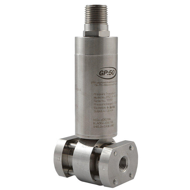 GP:50 Mid to High Range Differential Pressure Transducer, Model 115